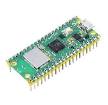Raspberry Pi Pico W Microcontroller Board with pre-soldered header, Bu