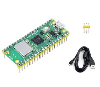 Raspberry Pi Pico W Microcontroller Board with pre-soldered header, Bu