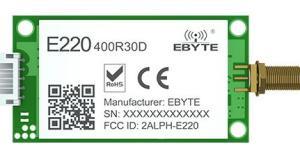 RS485 LoRa module,LLCC68, 410.125~493.125MHz, 30dBm.
