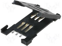 ATTEND - SIM CARD Socket, Hinge Type, 6PIN, RoHS (1)