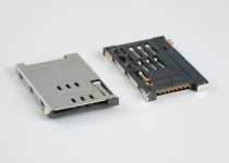 - SIM CARD Socket, Push-Push Type, 6PIN, 10U, REEL packaging