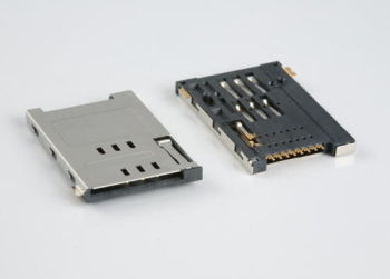 SIM CARD Socket, Push-Push Type, 6PIN, 10U, REEL packaging