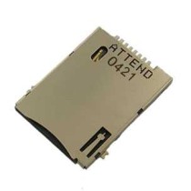 ATTEND - SIM Card Socket, Push-Push Type, 8PIN, 10U, REEL packaging