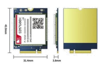 SIM7600G-H M2 R2, LTE CAT-4 Module