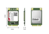 SIMCOM - SIM7600G-H-PCIE, LTE CAT-4 Module (Mini PCIE)