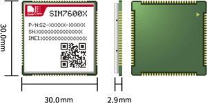 SIM7600G, LTE CAT-1 Module LCC+LGA Global
