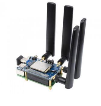 SIM8202G-M2 5G HAT (B) for Raspberry Pi, 5G/4G/3G, Snapdragon X55, Qua