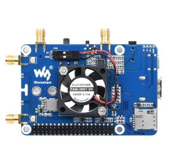 SIM8262E-M2/5G HAT for Rasp. Pi, quad antennas 5G NSA/withoutCASE