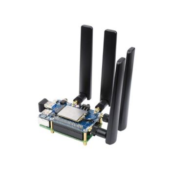 SIM8262E-M2/5G HAT for Rasp. Pi, quad antennas 5G NSA/withoutCASE