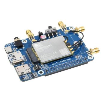 SIM8262E-M2/SIM8202G-M2 5G HAT for Raspberry Pi, quad antennas 5G NSA,