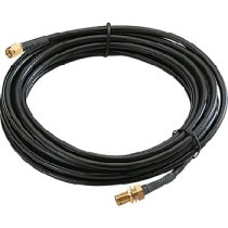  - SMA/m , 2Meter, RG58 Cable , SMA/f Bulkhead