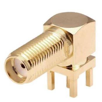 SMA/f 90° PCB Connector, Lenght: 21 mm