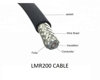 SMA/m , 10Meter, LMR200 Cable , SMA/f Bulkhead