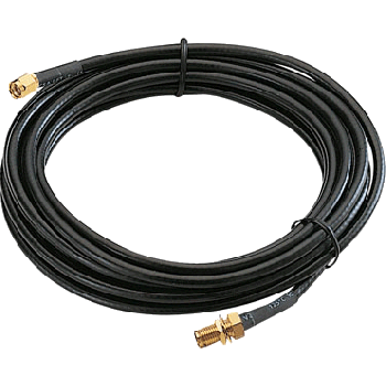 SMA/m , 5Meter, RG58 Cable , SMA/f Bulkhead
