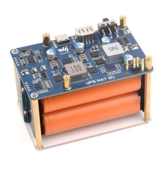 UPS HAT(E)for RaspPi, Supports 4×21700 Li (NOT included), Bi-Direction