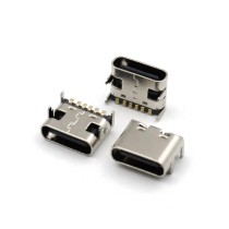 USB TYPE C FEMALE CONN. 6PIN, SMD - Thumbnail