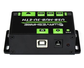 Waveshare Ind. USB HUB, Extending 3x USB ports + 100M Ethernet Port