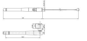 WIFI Antenna/ 5dBi / with IPEX Cable