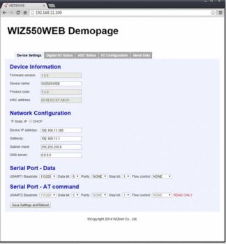 WIZ550web-EVB